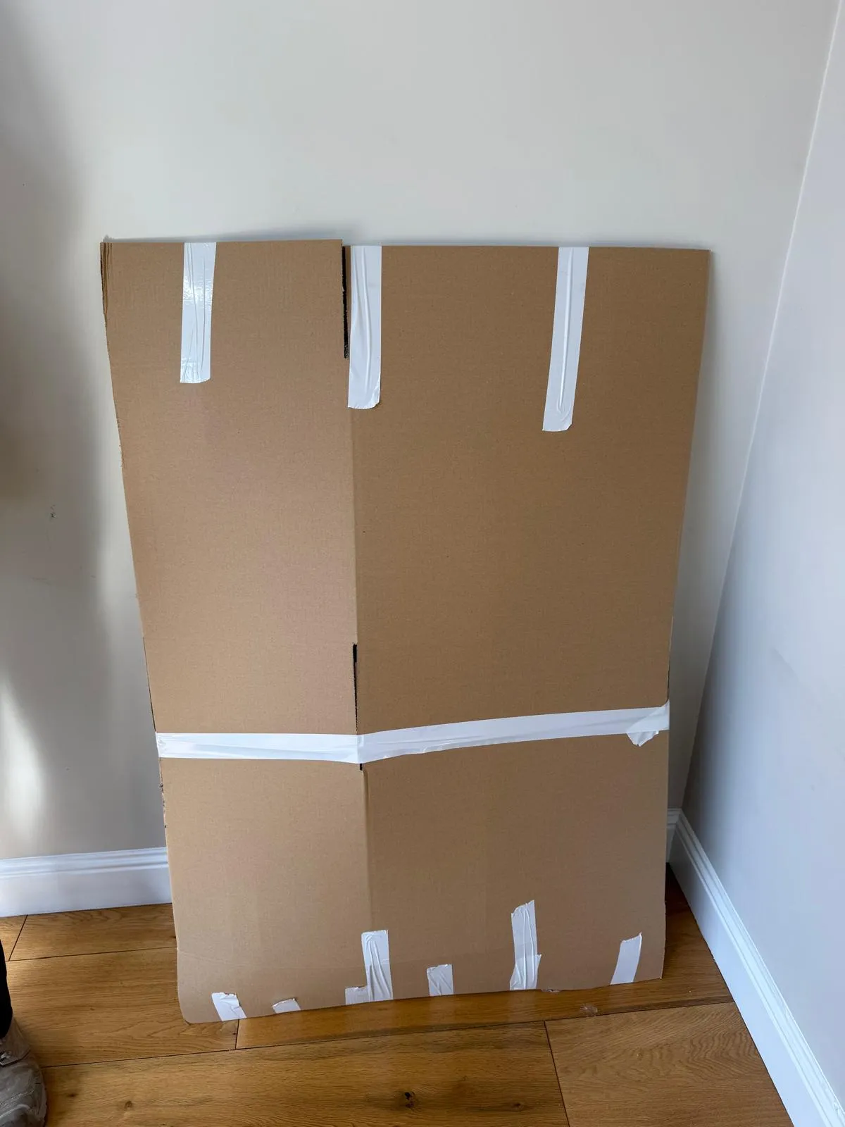 Boxes and packing materials prepared for a house move in Huddersfield